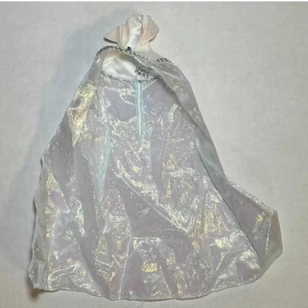 Disney Sleeping Beauty Winter Frost Blue Gown Doll Dress 2 Capes Barbie Size